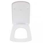 Geberit Selnova Square Top Fix Toilet Seat and Cover White 500.338.01.1