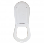 Azzurra Thin 56 Soft Close Toilet Seat & Cover White THI1856/F