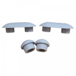 Villeroy & Boch Amica Toilet Seat and Cover Buffer Set Grey 92208000