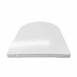 EuroShowers ONE Short D Soft Close Toilet Seat & Cover White 88210