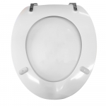 Pressalit Scandinavia Standard Close Bottom Fixing Toilet Seat & Cover White 75000-UN3999