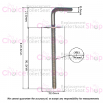 Villeroy & Boch O.Novo Vita Toilet Seat Hinge Set 92212661