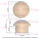 Pressalit Dania 730 Toilet Seat Lid Buffer White (Single) - A4003000