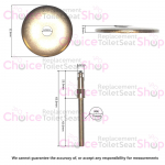 Ideal Standard Tesi Slimline Soft Close Toilet Seat Hinge Pack Post June 2019 EW00567