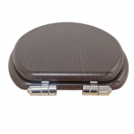 Heritage Bathrooms Soft Close Quick Release Toilet Seat & Cover Walnut With Chrome Hinges TSWAL101SSC