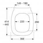 Pressalit Code Soft Close Bottom Fixing Toilet Seat & Cover White 778000-DD7999