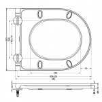 Imex Ceramics Ivan Slimline Soft Close Quick Release Duraplus Toilet Seat & Cover White SL10180SCQR