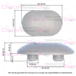 Celmac Celeste Plus Replacement Toilet Seat Buffer (Single) - BF45