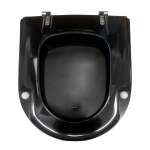 Pressalit Objecta D Standard Close Top Fixing Toilet Seat & Cover Black 172111-BQ6999