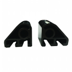 Celmac Bottom Fixing Universal Plastic Hinge Set  (FDP11BL) 20120564 Black