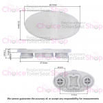 Imex Ceramics Blade Toilet Seat Only Buffer Set SEATBUFF870