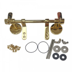 Choice Bespoke Solid Wood Toilet Seat Standard Close Bar Hinge Gold 01.00043