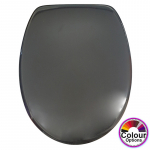 Pressalit T 2 Standard Close Top Fixing Toilet Seat & Cover Black 316001-UN4999