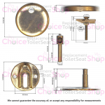 Villeroy & Boch Architectura Toilet Seat Hinge Set 92237061