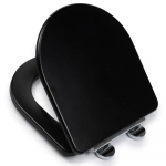 Choice Wooden D2 Soft Close Quick Release Toilet Seat & Cover Matt Black CH.506347