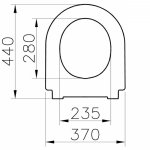 Vitra Liquid Soft Close Quick Release Toilet Seat & Cover White 137-003R009