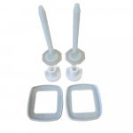 Bemis Buxton Standard Close Toilet Seat & Cover With Plastic Hinge Colour Options 2850TP