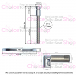 Gala Mid Soft Close Toilet Seat Hinge Set 5382500
