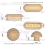 TC Bathrooms Replacement Seat Buffer Set - BUFFERSET01