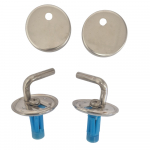 B&Q Cooke & Lewis Narissa Toilet Seat Hinge Set CH.506422