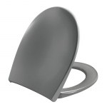 Pressalit Scandinavia Plus Soft Close With Lift Off Bottom Fixing Toilet Seat & Cover Anthracite Grey 758112-D05999
