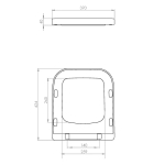 Saneux Matteo New Soft Close Toilet Seat & Cover White MATS01