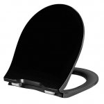 Pressalit Objecta Pro Polygiene Standard Close Bottom Fixing Toilet Seat & Cover Black 990111-DF7999