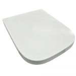 Geberit Selnova Square Top Fix Soft Close Quick Release Toilet Seat & Cover White 501.557.01.1
