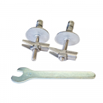 Duravit Happy D.2 Soft-Close Toilet Seat Hinge Set 0061771000