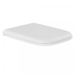 Lecico Zara Square Soft Close Quick Release Toilet Seat & Cover White STWHBESQSC