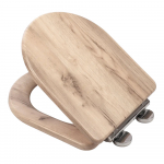 Choice Wooden D3 Soft Close Quick Release Toilet Seat & Cover Grey Oak CH.506348