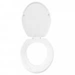 Celmac Celeste Pro Raised Standard Close Toilet Seat & Cover With Metal Hinge & Stability Buffers White SCI11WY