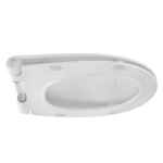 Pressalit Inspira Uni Soft Close Bottom Fixing Toilet Seat & Cover White 1074000-D05999