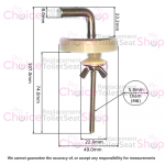Shires Unison Toilet Seat Hinge Set Chrome UV049AA