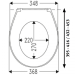 Choice Concept Soft Close Quick Release Wrapover Toilet Seat & Cover White CH.506326