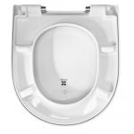 Porcelanosa Acro Compact Soft Close Toilet Seat & Cover White 100253386