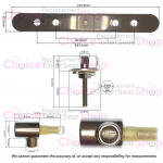Ideal Standard Washpoint Soft Close Toilet Seat Hinge Set (Pre Jan 2011) Chrome R6436AA