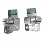 Bemis New Smart Lift Soft Close 1/4-20 Replacement Toilet Seat Hinge Set - HG3608997-Chrome