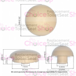 Duravit Starck 1 0065810000 Replacement Seat Buffer Set - 1001470000