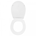 Pressalit Chilli Soft Close With Lift Off Bottom Fixing Toilet Seat & Cover White 1076000-DL2999