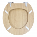 Frontline Edwardian Wood Soft Close Quick Release Toilet Seat & Cover Natural Oak 3000/275