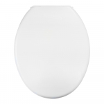 Celmac First Soft Close Toilet Seat & Cover With Bottom Fix Plastic Hinges White 20718747