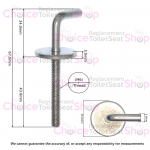 Gala Street Standard Close Toilet Seat Hinge Set 5420000