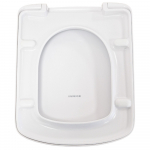 Geberit Selnova Square Standard Close Bottom Fix Toilet Seat & Cover White 500.332.01.1