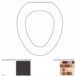 Jacob Delafon Revival Solid Wood Replacement Toilet Seat & Cover BB.JAD.REV.BHF