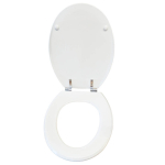 Premier Ryther Luxury Moulded Wood Standard Close Toilet Seat & Cover White NTS302