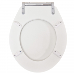 Nuie Carlton Wooden Soft Close Quick Release Toilet Seat & Cover White NLS199