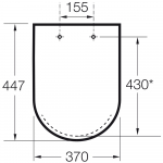 Roca Access Standard Close Toilet Seat and Cover White A80123A004