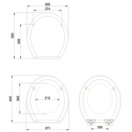 Burlington Soft Close Toilet Seat & Cover Matt White S45