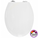 Choice Universal PRO Soft-Close Toilet Seat With Chrome Hinges CH.4100CL - Choice Of Colours